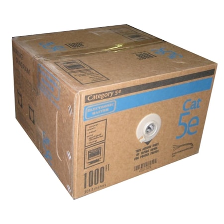 Dynamicfunction Electronic Master 1000-Ft UTP Cat5e Network Cable - White DY3537739